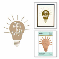 Spellbinders - Glimmer Hot Foil - Glimmer Plate - Your Future is Bright
