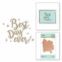 Spellbinders - Glimmer Hot Foil - Glimmer Plate - Best Day Ever