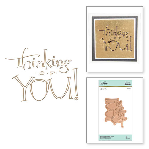 Spellbinders - Glimmer Hot Foil - Glimmer Plate - Thinking of You