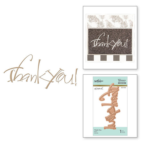 Spellbinders - Glimmer Hot Foil - Glimmer Plate - Thank You