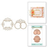 Spellbinders - Glimmer Hot Foil - Glimmer Plate - Monogram Medallions