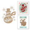 Spellbinders - Glimmer Hot Foil Collection - Glimmer Plate - Warm Winter Wishes