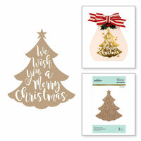 Spellbinders - Glimmer Hot Foil - Christmas - Glimmer Plate - We Wish You