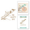 Spellbinders - Happy Collection - Glimmer Hot Foil - Glimmer Plate - Oh Happy Day