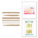Spellbinders - Effortless Greetings Collection - Glimmer Hot Foil - Glimmer Plate - Foiled Brushstrokes and Stripes