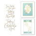 Spellbinders - Glimmer Hot Foil Collection - Stylish Script - Glimmer Plate - For You