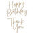 Spellbinders - Glimmer Hot Foil Plates - Thank You and Happy Birthday Stylish Script
