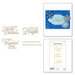 Spellbinders - Christmas Cascade Collection - Glimmer Hot Foil Collection - Glimmer Plate - Elegant Holiday Sentiments