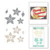 Spellbinders - Sparkling Christmas Collection - Glimmer Hot Foil Plates and Dies - Glimmer Poinsettia