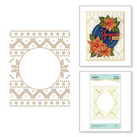 Spellbinders - Glimmer Hot Foil Collection - Sparkling Christmas Collection - Glimmer Plate - Christmas Sweater Background