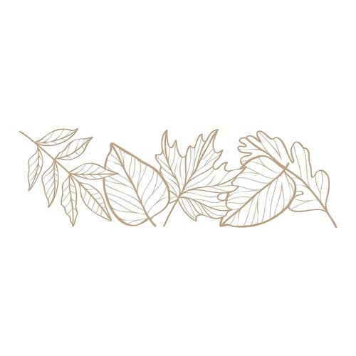 Spellbinders - Glimmer Hot Foil Plates - Autumn Leaf Border