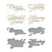 Spellbinders - Glimmer Hot Foil Collection - Glimmer Plate and Dies - Heart Melt Sentiments