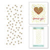 Spellbinders - Glimmer Hot Foil - Glimmer Plate - Scattered Hearts Background