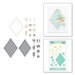 Spellbinders - Glimmer Hot Foil Collection - Plates and Dies - Diamond Floral Frame