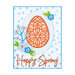 Spellbinders - Expressions of Spring Collection - Glimmer Hot Foil Collection - Glimmer Plate - Scattered Flowers Background