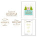 Spellbinders - Christmas Traditions Collection - Glimmer Hot Foil Plates - Essential Christmas Greetings