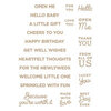 Spellbinders - Celebrate You Collection - Glimmer Hot Foil Plates - Celebrate You Sentiments