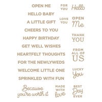 Spellbinders - Celebrate You Collection - Glimmer Hot Foil - Glimmer Plates - Celebrate You Sentiments