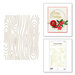 Spellbinders - Sealed for the Holidays Collection - Glimmer Hot Foil Plates - Woodgrain Background