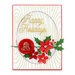Spellbinders - Sealed for the Holidays Collection - Glimmer Hot Foil Plates - Woodgrain Background