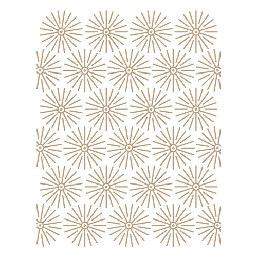Spellbinders - Tinsel Time Collection - Christmas - Glimmer Hot Foil Plates - Starburst