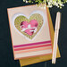 Spellbinders - Floral Reflection Collection - Glimmer Hot Foil Plates - Solid Heart
