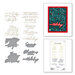 Spellbinders - De-Light-Ful Christmas Collection - Glimmer Hot Foil - Glimmer Plates and Dies - A Merry Little Christmas Sentiments
