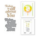 Spellbinders - Its My Party Too Collection - Glimmer Hot Foil Plates and Dies - Glimmering All About You