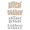 Spellbinders - Glimmer Hot Foil Collection - Plates and Dies - Alphabet