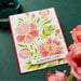 Spellbinders - Glimmering Flowers Collection - Glimmer Hot Foil Plate and Dies - Curved Everyday Sentiments