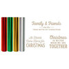 Spellbinders - Glimmer Hot Foil Collection - Plates and Foil Roll Variety Pack - Gifts of Christmas Sentiments Bundle