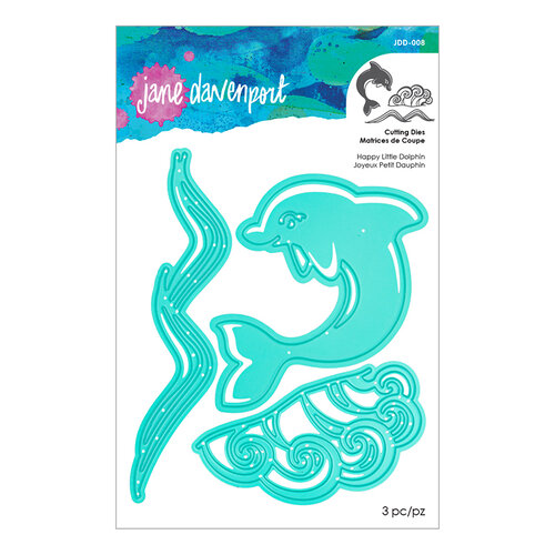 Spellbinders - Marvelous Mermaids Collection - Etched Dies - Happy Little Dolphin