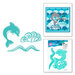 Spellbinders - Marvelous Mermaids Collection - Etched Dies - Happy Little Dolphin
