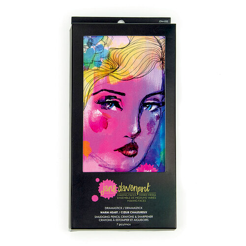 Spellbinders - Making Faces Collection - DramaStick - Pencil Crayon - Warm Heart