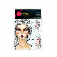 Spellbinders - Making Faces Collection - Paper Pad - Face Charts - I Came, I Saw, I Contoured