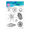 Spellbinders - Marvelous Mermaids Collection - Clear Acrylic Stamps - She Sells Seashells