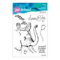 Spellbinders - Whimsical and Wild Collection - Clear Acrylic Stamps - Elephant Dream