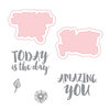 Spellbinders - Make Amazing Happen Collection - Die and Clear Acrylic Stamp Set - Amazing You