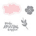 Spellbinders - Make Amazing Happen Collection - Die and Clear Acrylic Stamp Set - Make Amazing Happen