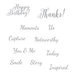 Spellbinders - Noteworthy Collection - Clear Acrylic Stamp Set