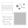 Spellbinders - Noteworthy Collection - Die and Clear Acrylic Stamp Set - Let's Meet