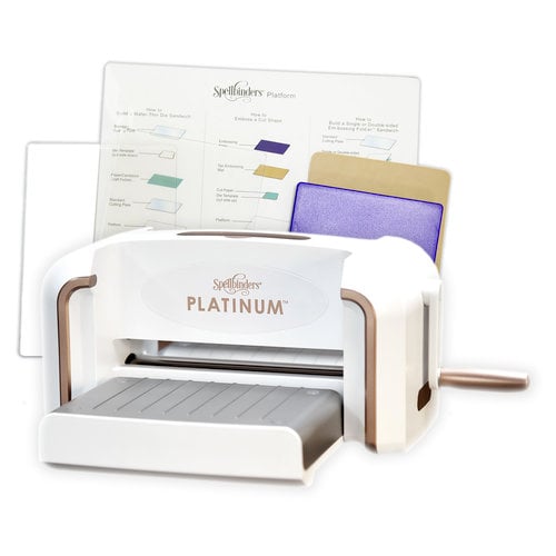 Spellbinders Platinum 8.5 inch Platform Cutting Machine + Die, White