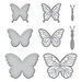 Spellbinders - New and Improved - Platinum Die Cutting Machine - Universal Plate System - Delicate Butterflies Bundle