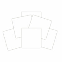 Spellbinders - 6 x 6 White Mat Board Sheets - Platinum Pack 4