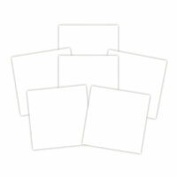 Spellbinders - 6 x 6 White Adhesive Sheets - Platinum Pack 6
