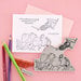 Spellbinders - House-Mouse Designs - Spring Collection - Cling Mounted Rubber Stamp - Popping By