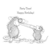 Stampendous - House Mouse Designs - Everyday Collection - Cling Mounted Rubber Stamps - Party Time