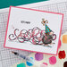 Spellbinders - House-Mouse Designs - Everyday Collection - Cling Mounted Rubber Stamps - Party Streamers