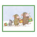 Spellbinders - House-Mouse Designs - Holiday Collection - Christmas - Cling Mounted Rubber Stamp - Drummer Mice
