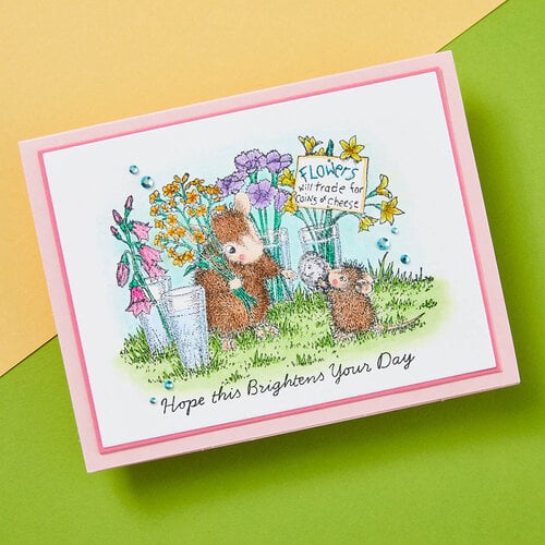 Spellbinders - House Mouse Designs - Spring Has Sprung Collection - Cling Mounted Rubber Stamps - Flower Market Spellbinders - House Mouse Designs - Spring Has Sprung Collection - Cling Mounted Rubber Stamps - Flower Market